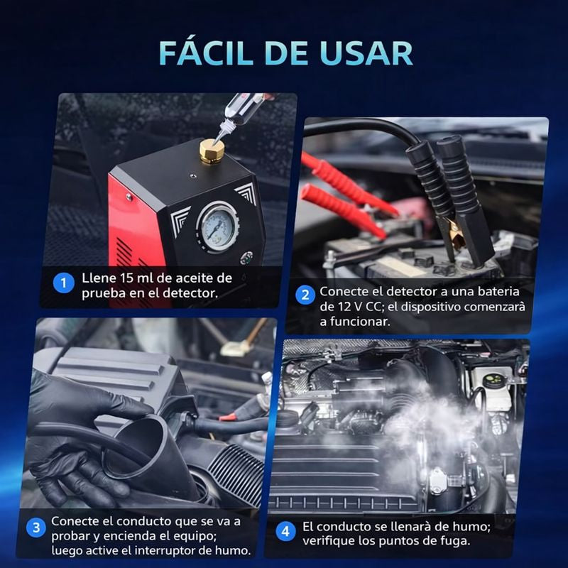 Kit de comprobación de fugas con humo